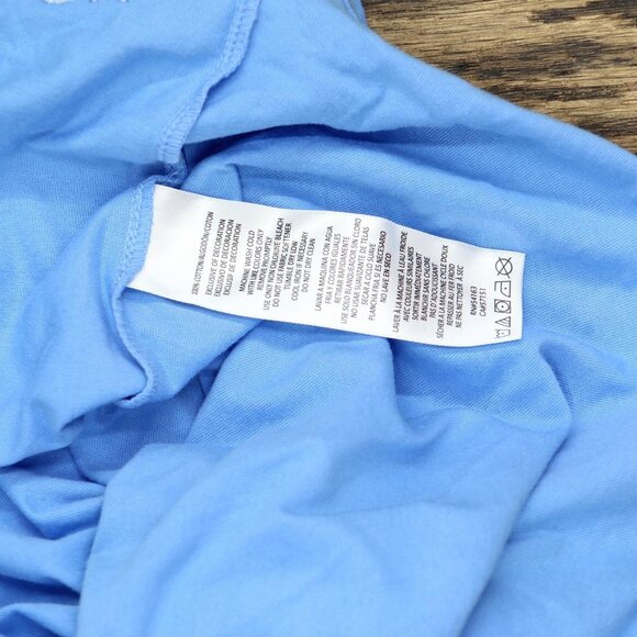 NWT Calvin Klein Womens Solid Basic T-Shirt PF4X2302 Azure Blue 3X - Picture 6 of 6